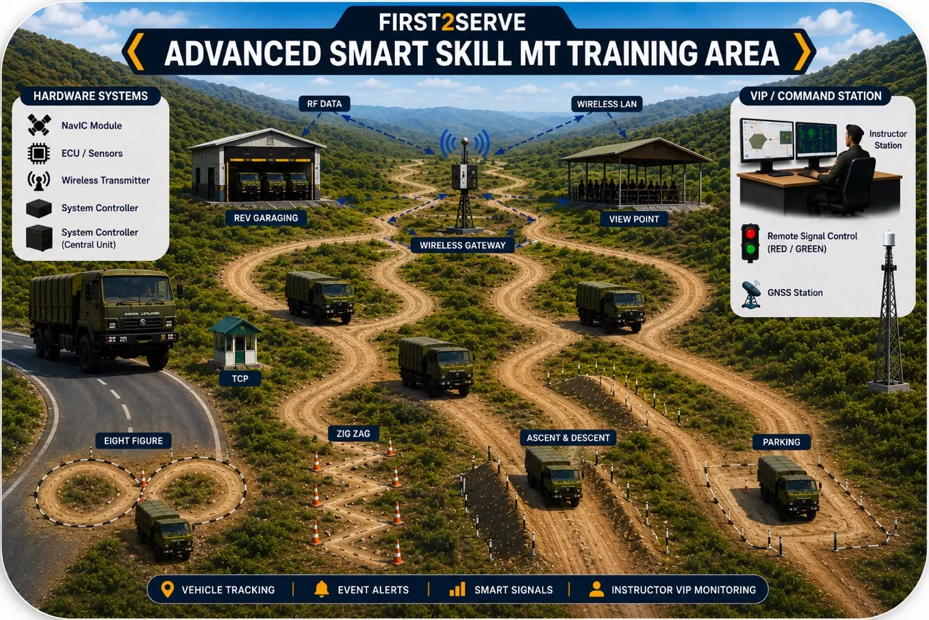 FIRST2SERVE smart driver training environment concept